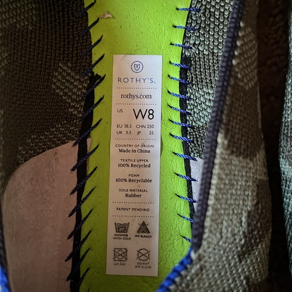 Rothy's Green Camouflage Flats - Picture 6 of 7